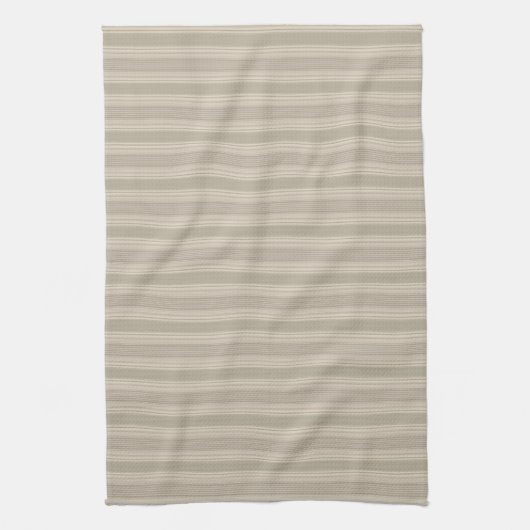 Beige Stripe Kitchen Tea Towel Theedoek (Verticaal)