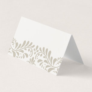 Beige Talavera Tegel Fiesta Place Card Tafeldecor Kaart