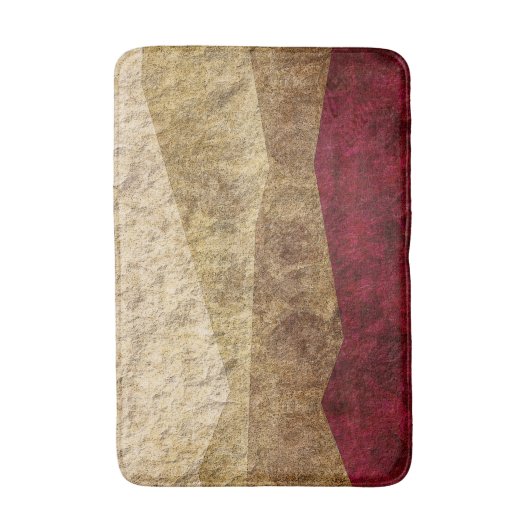 Beige, Tan, bruin, maroon Badmat (Voorkant Verticaal)