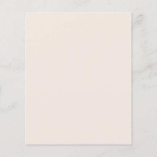 Beige taupe rozen boogbruiloft Save the Date Flyer (Achterkant)