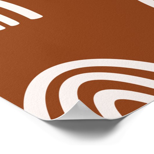 Beige/Terracotta Boho Rainbows Nursery Decor Poster (Hoek)