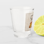 Beige Thanksgiving Pompoenen en Squash Shot Glas (Links)