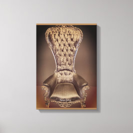 Beige Throne Canvas Afdruk