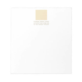 Beige Toksie Turbie op Biege Notitieblok