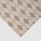 Beige Tones Argyle Patroonpapier Tissuepapier (Detail)