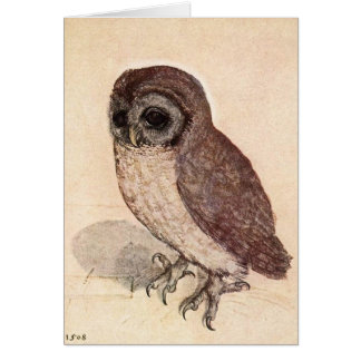 Beige triste de petit hibou détaillé