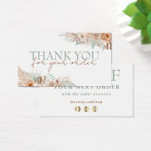 beige tropicale et menthe merci carte de réduction (Bureau)