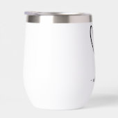 Beige Valentijnsdag Thermal Wine Tumbler (Rechts)