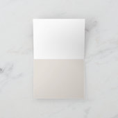 Beige Van De Nieuwe Mr & Mrs Blank Dank U Bedankkaart (Binnen)