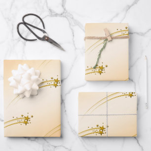 Beige verloopachtergrond inpakpapier vel