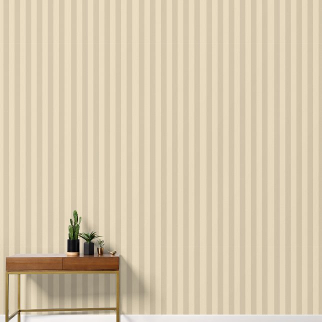 beige verticale strepen dik behang (Hal)