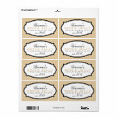 BEIGE VINTAGE MODERNE | STICKER PERSONNALISÉ (Feuille entière)