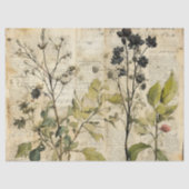Beige  Waterverf Natuurlijke Wildflower Tissuepapier (Voorkant)