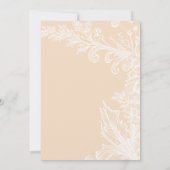 beige wedding invitation  (Dos)