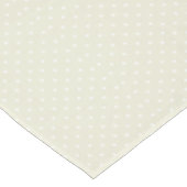 Beige White Polka Dots Tafelkleed (Gekanteld)