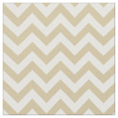 Beige White Trendy Chevron Pattern Fabric Stof (Close Up)