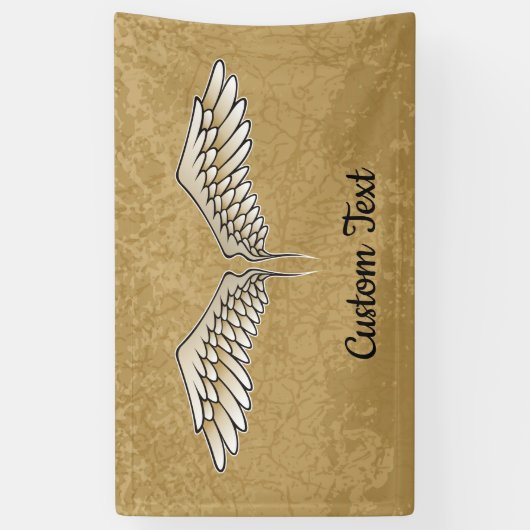 Beige Wings Banner (Verticaal)