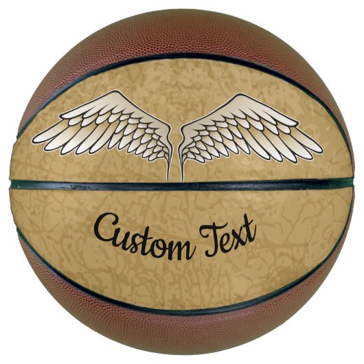 Beige Wings Basketball Basketbal (Voorkant)