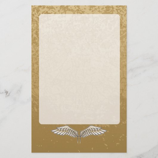Beige wings briefpapier (Voorkant)