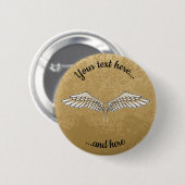 Beige Wings Button (Voorkant /achterkant)