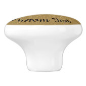 Beige Wings Ceramic Knob. Keramische Knop (Zijkant)