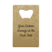 Beige Wings Creditcard Bottle Open Kredietkaart Flessenopener (Achterkant)