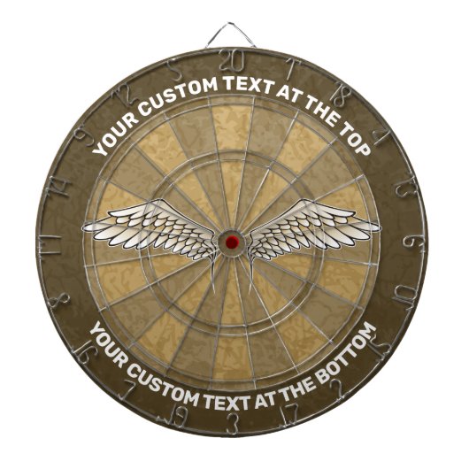 Beige Wings Dart Board Dartbord (Voorkant)