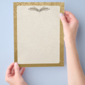 Beige wings flyer (Hand)