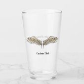 Beige Wings Glass Glas (Voorkant)