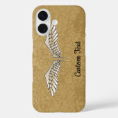 Beige Wings iPhone Case (Achterkant)