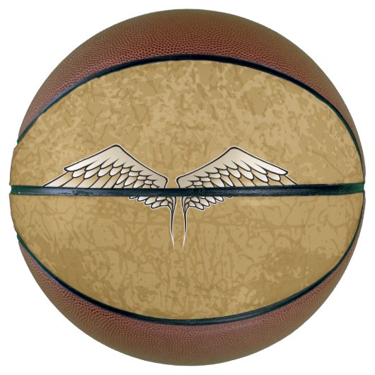 Beige wings mini basketbal (Voorkant)