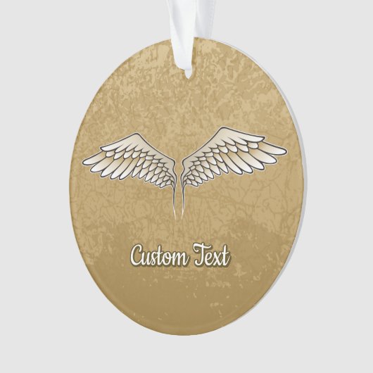 Beige Wings Ornament (voorkant)
