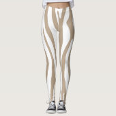 beige wit leggings (Voorkant)