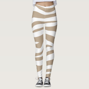 beige wit leggings