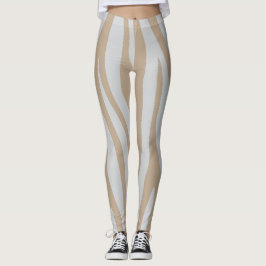 beige wit leggings