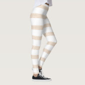 Beige & Witte Leggings (Rechts)