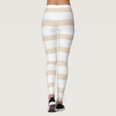 Beige & Witte Leggings (Achterkant)