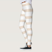 Beige & Witte Leggings (Links)