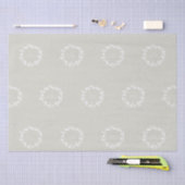 Beige + witte vrolijke kerst Holly krans Tissuepapier (Craft)