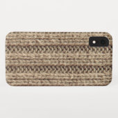 Beige woljumper, effect  Case-Mate iPhone case (Achterkant (horizontaal))
