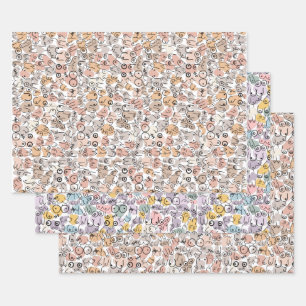 beige woman fun breast inpakpapier vel