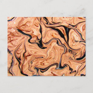 Beige Zwart Marmer Abstract Patroon Achtergrond Briefkaart