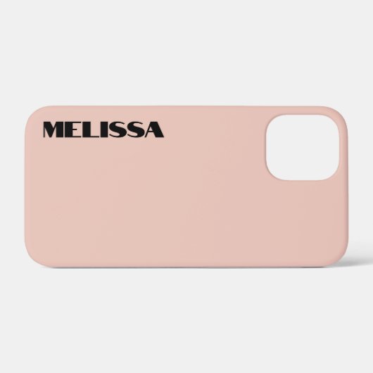 Beige Zwart Modern Bold Typografie Case-Mate iPhone Case (Achterkant (horizontaal))