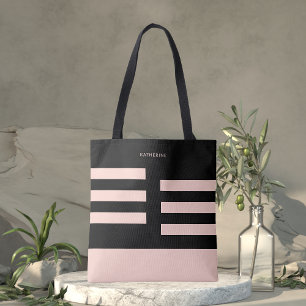 Beige Zwart Modern Modieus Stijlvol Draagtas