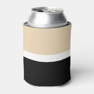 Beige zwarte Abstracte streep Blikjeskoeler