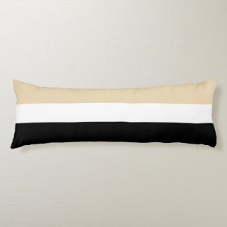 Beige zwarte Abstracte streep Lichaamskussen