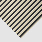 Beige, zwarte en witte strepen tissuepapier (Detail)