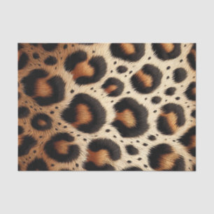Beige & Zwarte Luipaard Bont Dierenprint Stippen  Tissuepapier