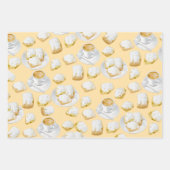 Beignets en koffie inpakpapier (Voorkant)