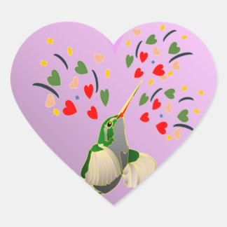 BEIJA-FLOR APAIXONADO HART STICKER